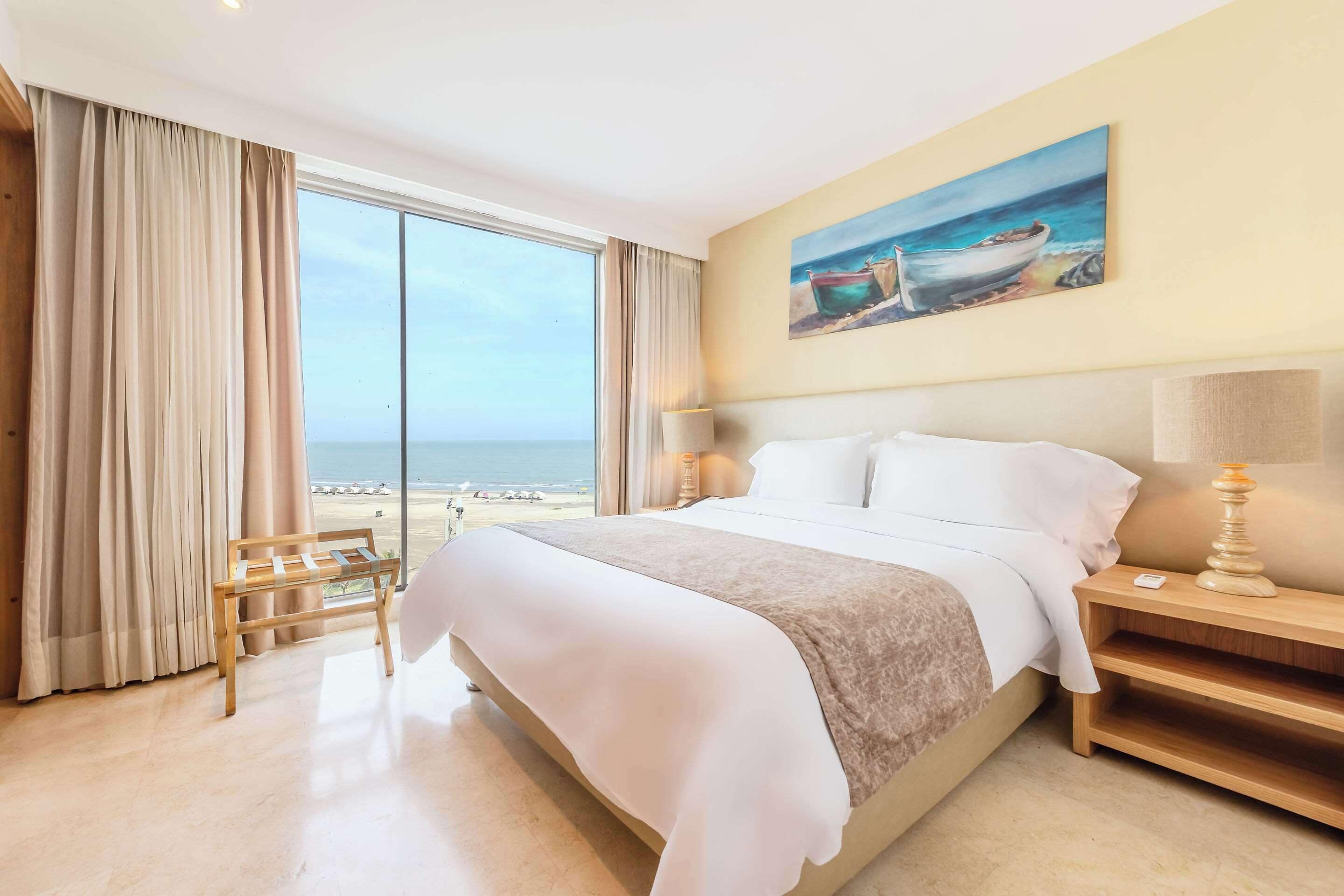 Suite, 2 dormitoris, no fumadors, vistes a l'oceà (1 Queenbed) | Roba de llit d'alta qualitat, cobrellits i minibar 