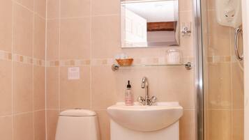 Twin Room Bedroom Four | Bathroom | Free toiletries, hair dryer, towels