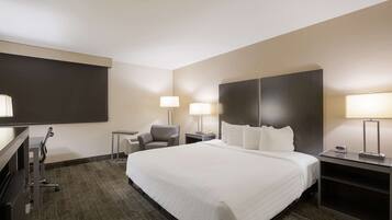 Standard Room, 1 King Bed, Accessible, Non Smoking | In-room safe, desk, laptop workspace, iron/ironing board