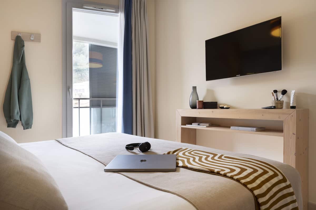 Appartement 4 personnes - 1 chambre - Climatisé | 2 bedrooms, in-room safe, free cribs/infant beds, free WiFi