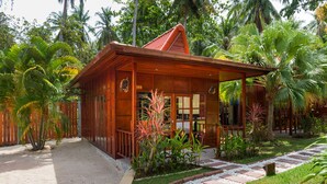 Deluxe Room, Beachfront | Minibar, in-room safe, desk, iron/ironing board (on request) - Cyana Beach Resort (Ko Pha-ngan)
