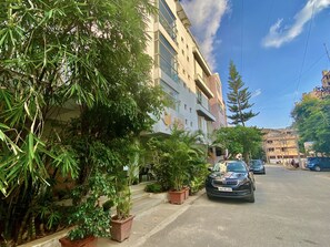 Majoituspaikan sisäänkäynti