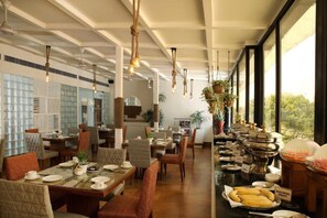 Breakfast, lunch, dinner served; international cuisine 