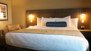 Egyptian cotton sheets, premium bedding, down duvets, pillow-top beds
