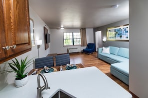 Executive Suite, 2 Bedrooms | Living area | 32-inch LED TV with cable channels, TV - Extended Stay Airport (Green Bay)