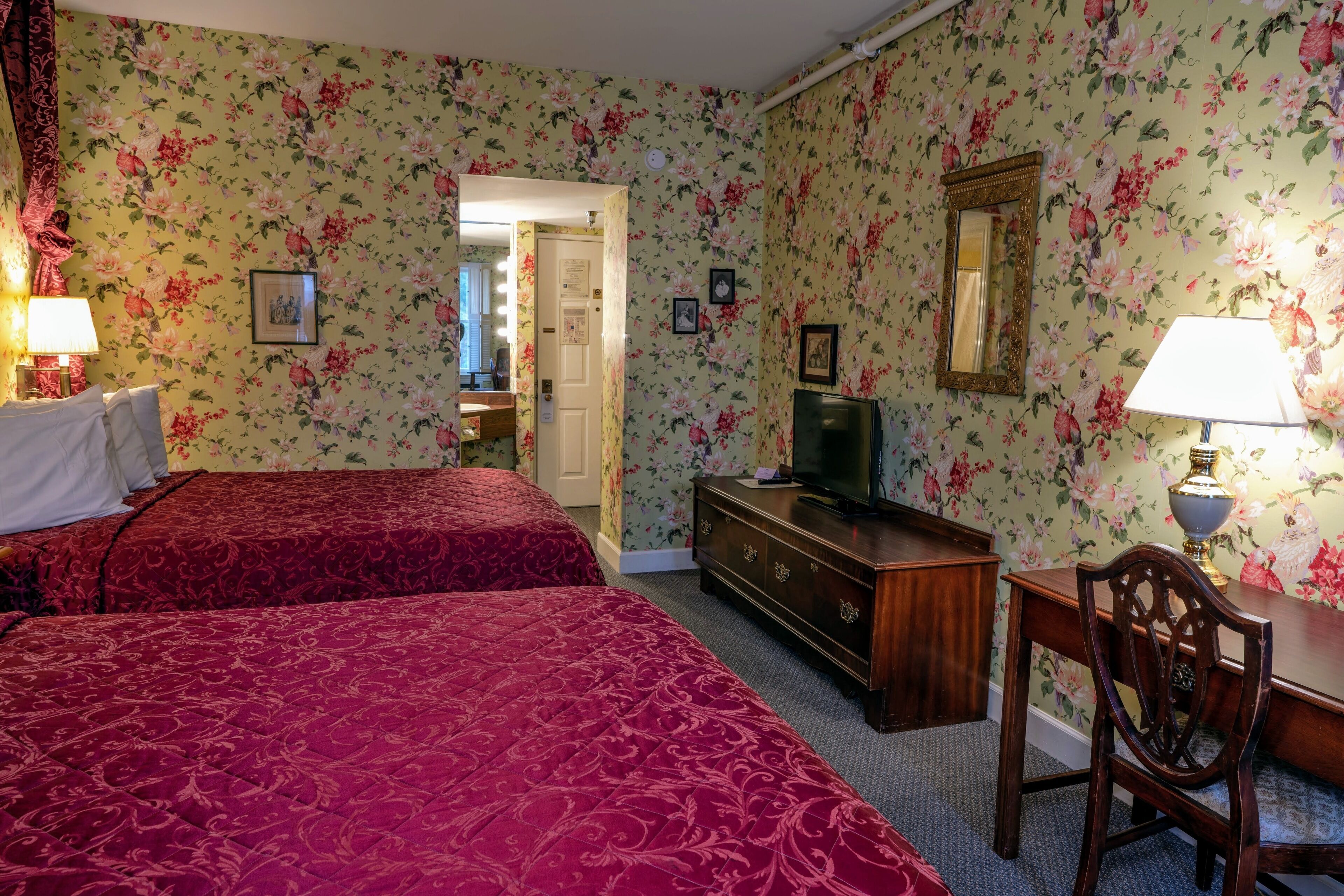 deluxe room, 2 queen beds (standard view) | individually decorated, individually furnished, iron/ironing board