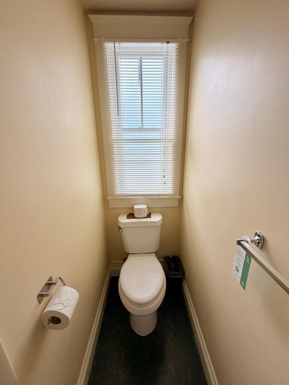 historic room, one queen bed patio view | bathroom | shower, free toiletries, hair dryer, towels