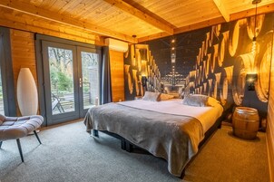 Quarto, vista para o rio | Roupas de cama premium, quartos à prova de som