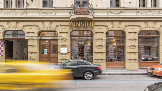 A building with the sign "INNSIDE" above the entrance. - INNSiDE by Meliá Prague Old Town (Prague)