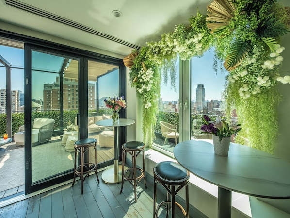 Terrasse sur le toit