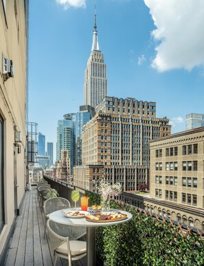 Terrasse sur le toit