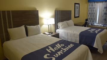 Select Comfort beds, desk, blackout drapes