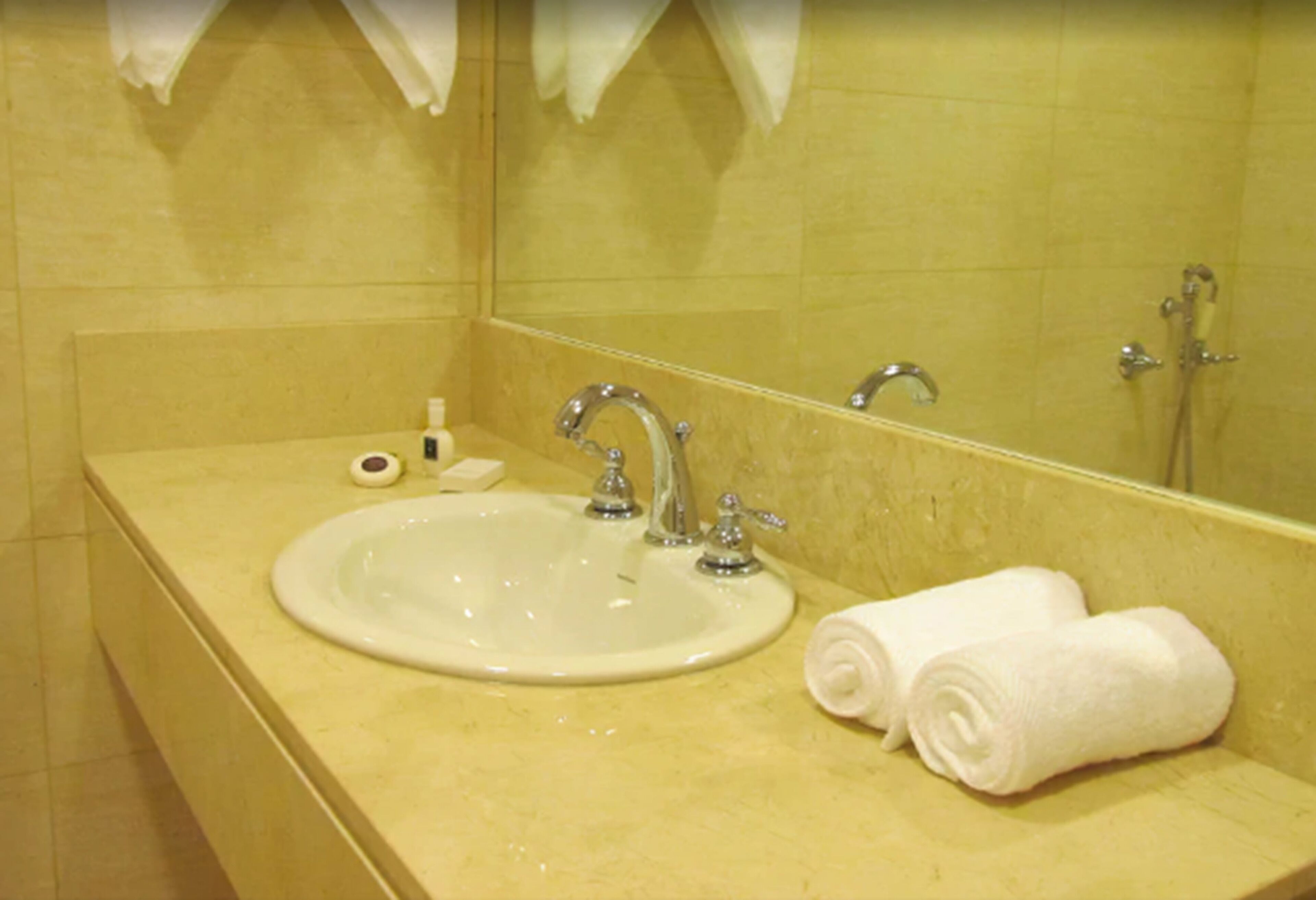 family double room | bathroom sink