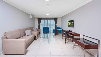 Executive Apartment, Multiple Beds, Non Smoking, Balcony (Separate Living Room) | Living area | 39-inch TV with digital channels