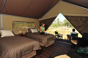 Tente supérieure (2 Single Beds) | Literie fournie