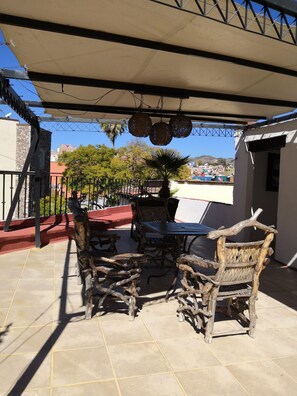 Terrace/patio - Hotel Casa Sangre de Cristo (Guanajuato)