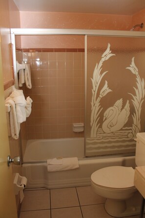 Bathroom shower - Grand Prix Motel on the Beach (Daytona Beach Shores)