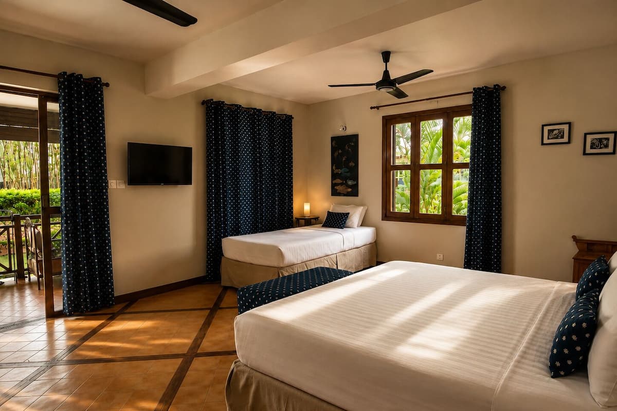 Deluxe Triple Room | Egyptian cotton sheets, premium bedding, Select Comfort beds, minibar