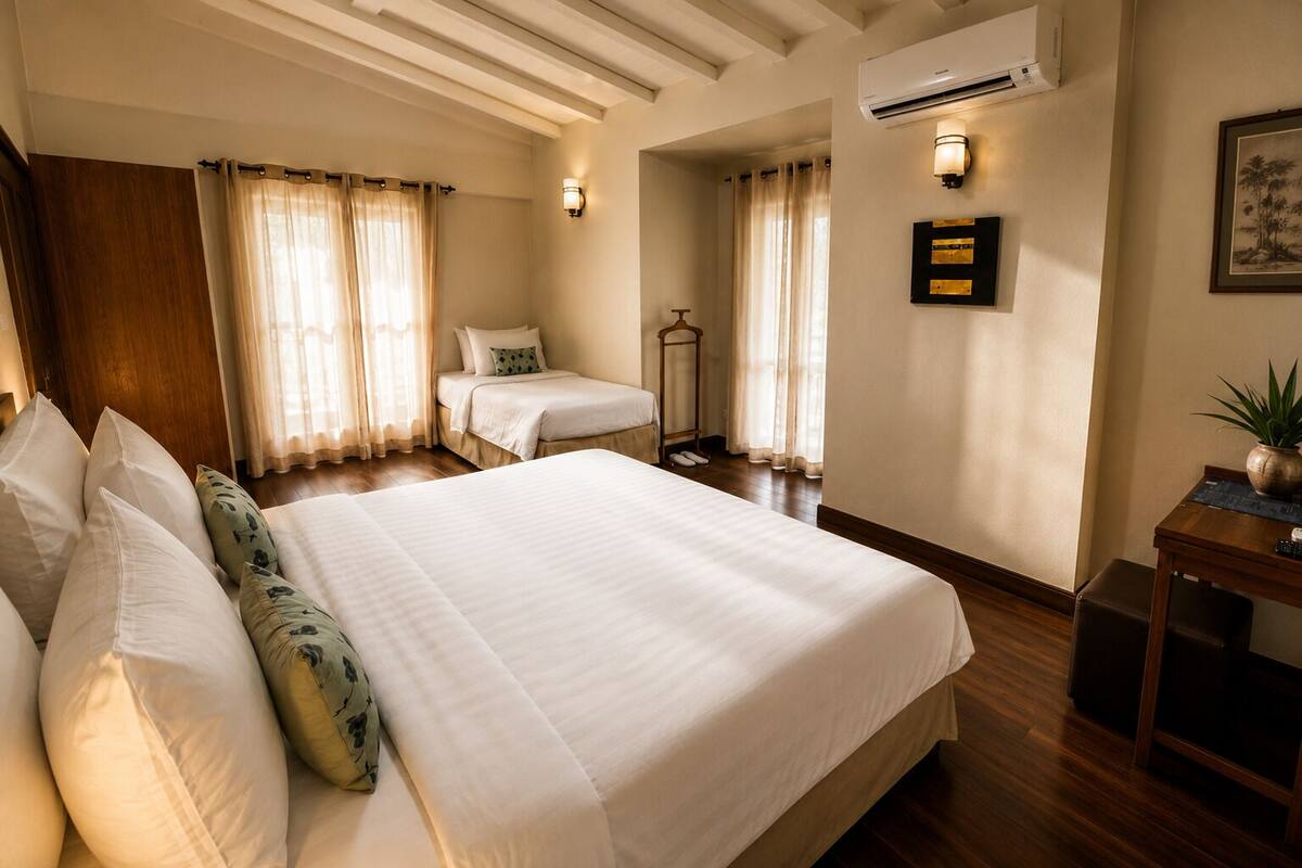 Deluxe Villa, 4 Bedrooms, Private Pool, Pool View | Egyptian cotton sheets, premium bedding, Select Comfort beds, minibar