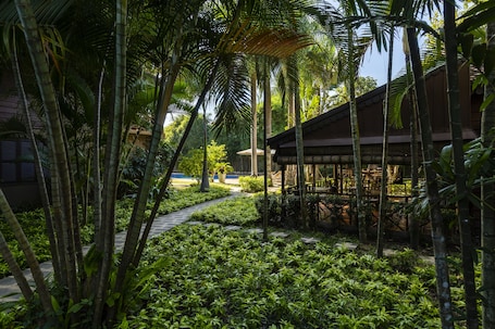 Lunch and dinner served . La Palmeraie. D'angkor