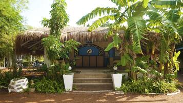 Majoituspaikan sisäänkäynti