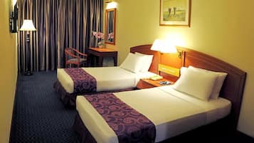 Minibar, in-room safe, rollaway beds, free WiFi