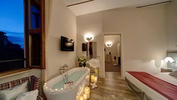 Free toiletries, hair dryer, slippers, bidet