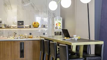 Daily buffet breakfast (EUR 16 per person)