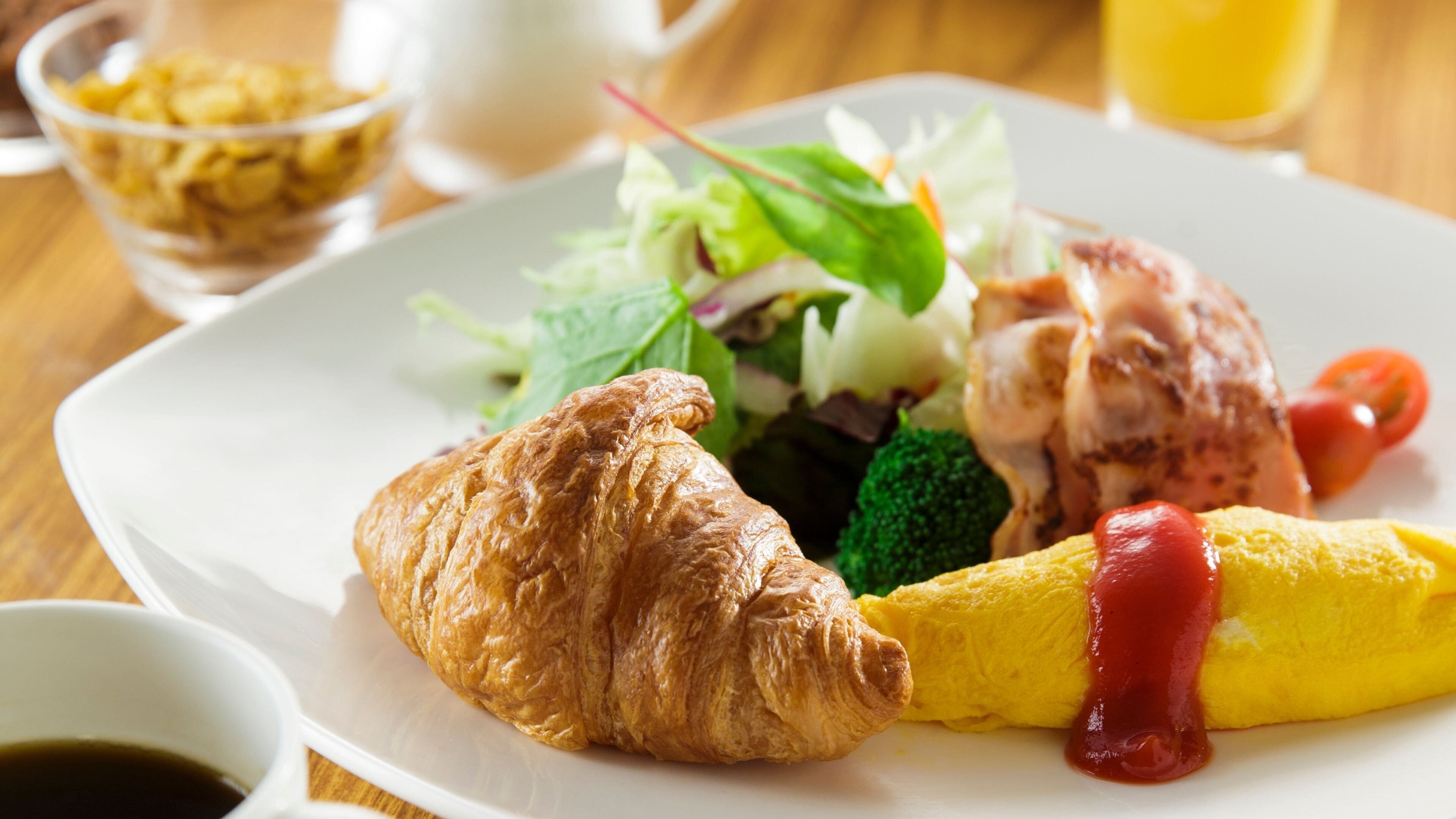 Der serveres morgenmad, frokost og aftensmad