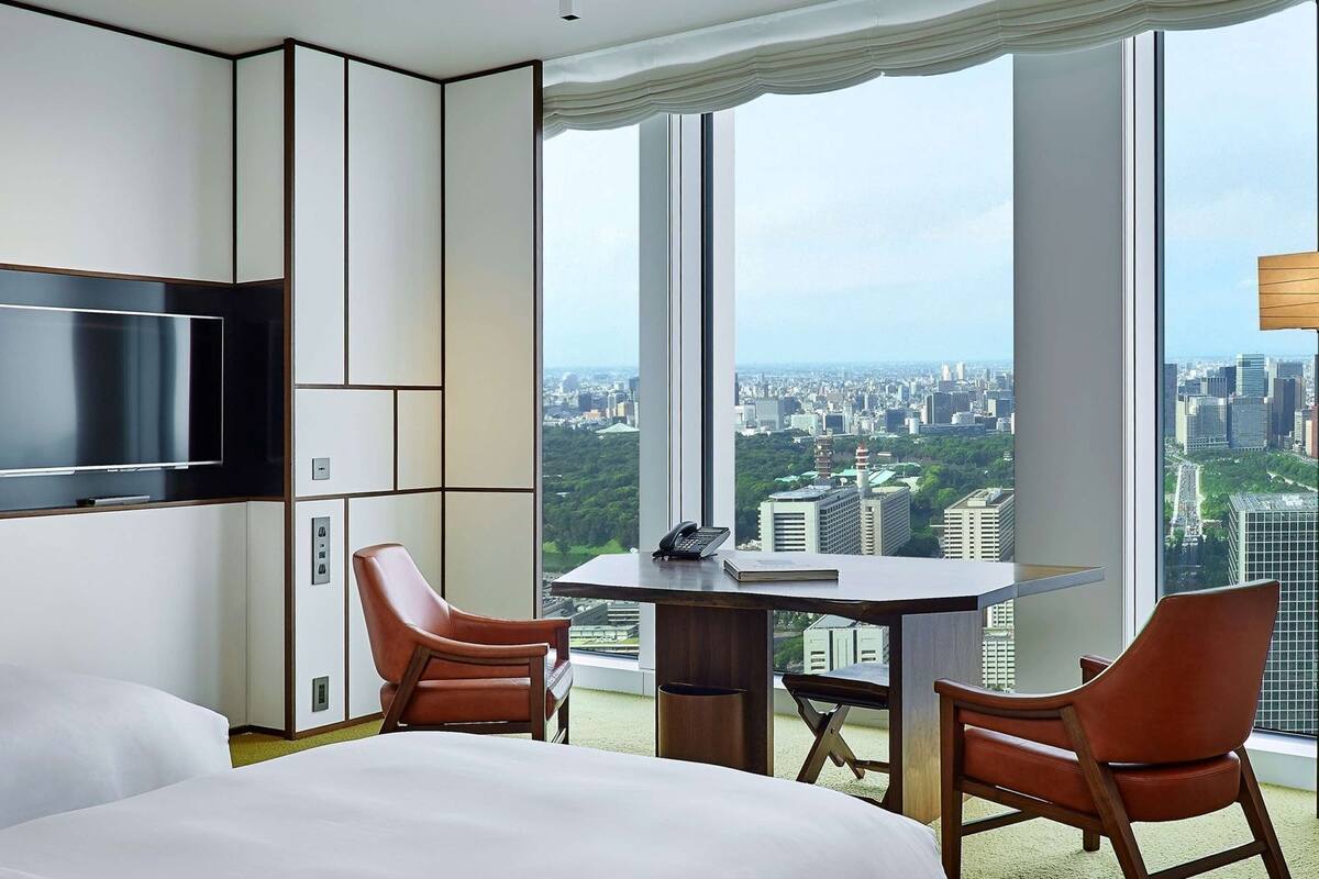 Minibar với thức uống miễn phí, két bảo mật tại phòng, bàn 