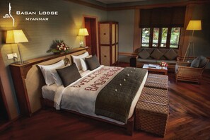 Villa, 1 Bedroom | Down comforters, minibar, in-room safe, individually furnished - Bagan Lodge (Nyaung-U)