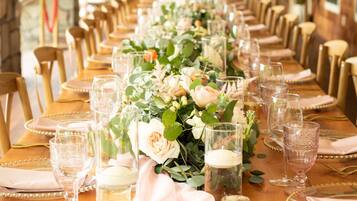 Zona para bodas al aire libre