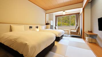Japanese modern Twin room 10 Tatami mats, Non-Smoking | In-room safe, free WiFi, bed sheets