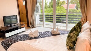 Apartament Deluxe | 2 dormitoris, caixa forta a l'habitació i cortines opaques