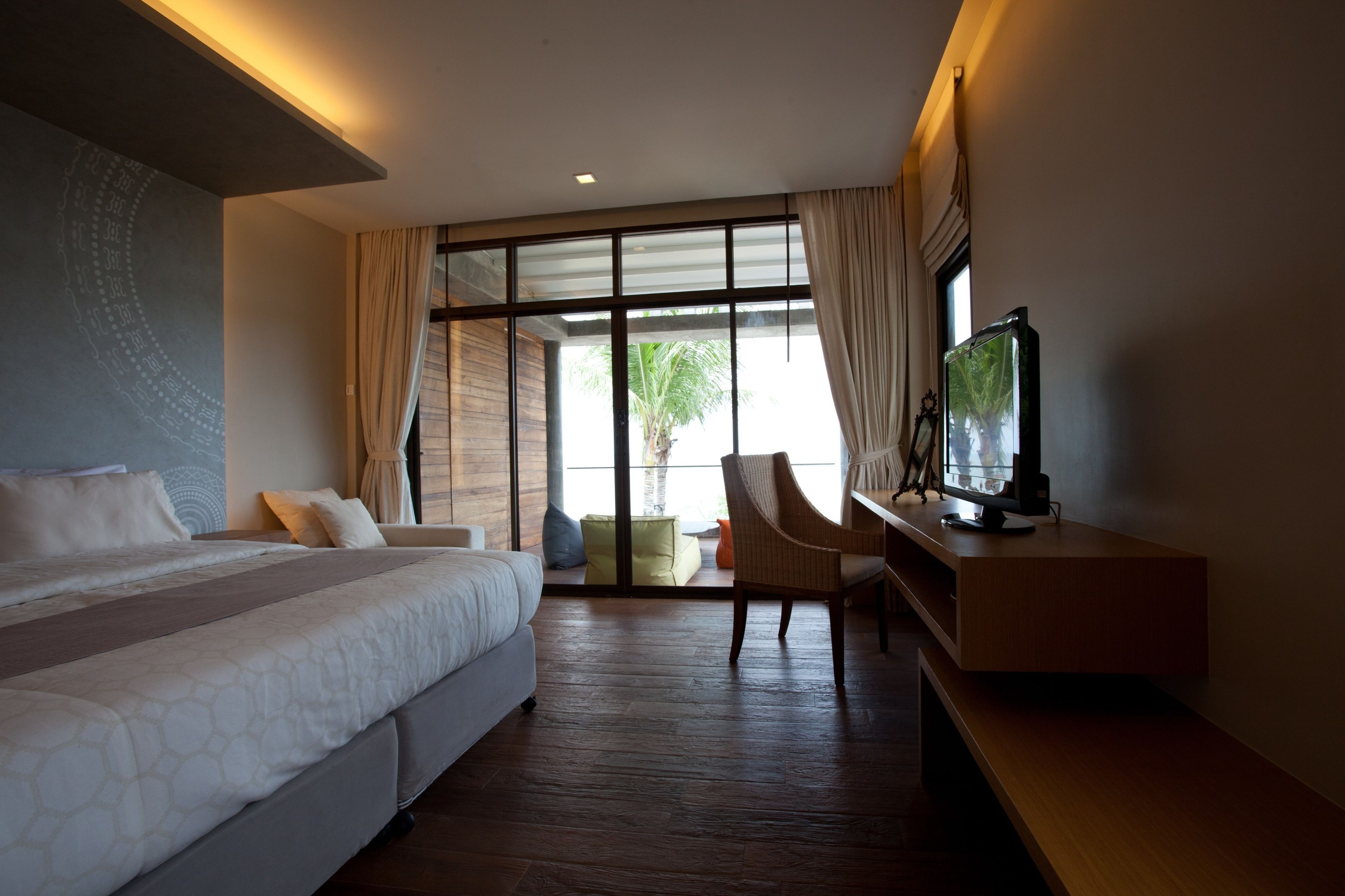 2 quartos, roupas de cama premium, camas Select Comfort, frigobar