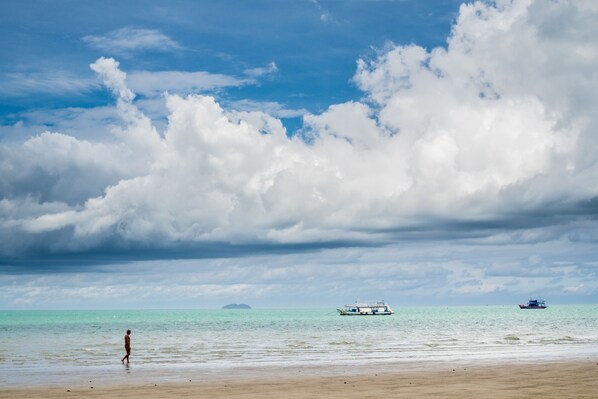On the beach