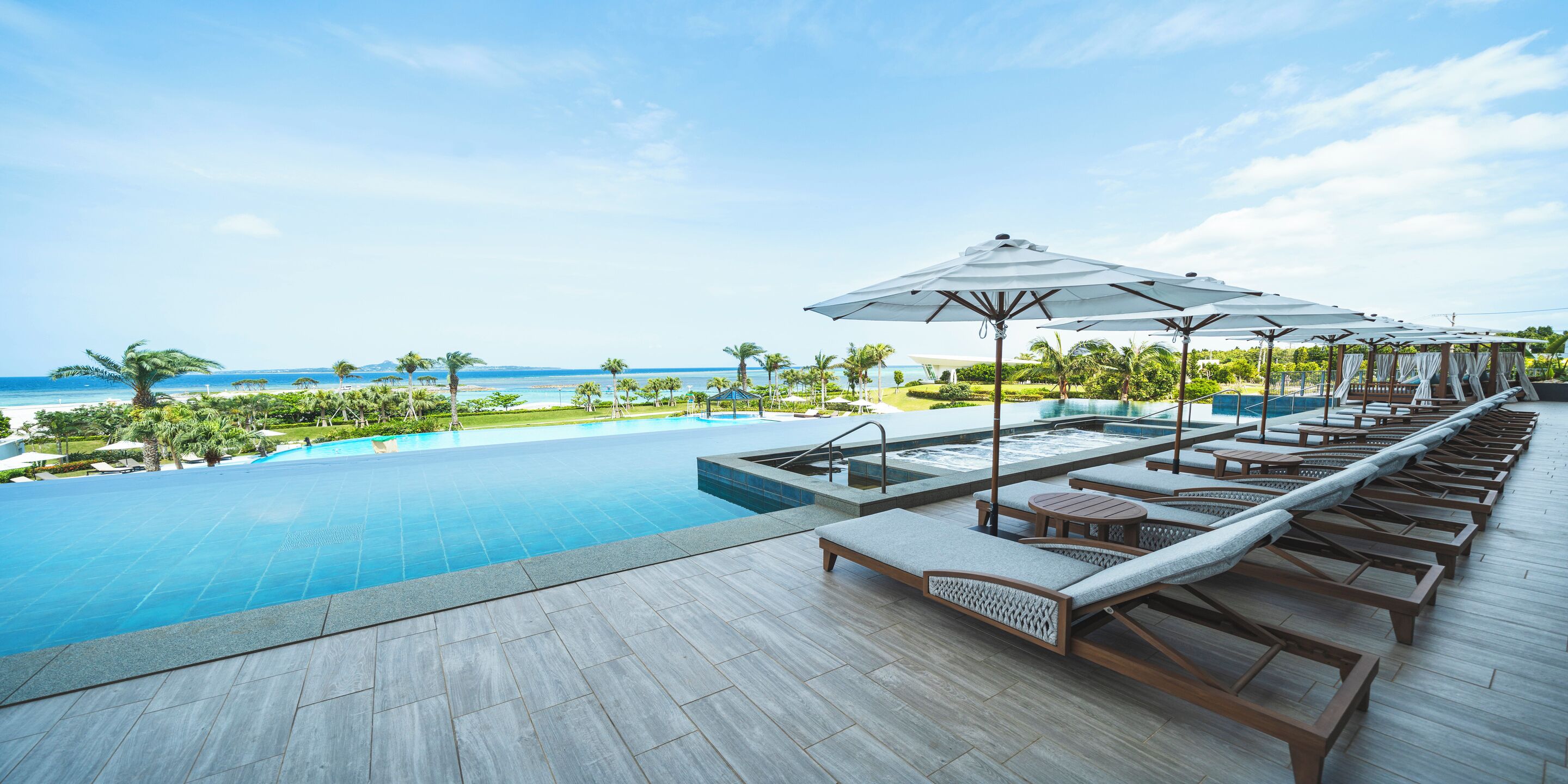 indoor pool, outdoor pool, pool loungers