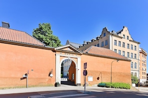 Majoituspaikan sisäänkäynti