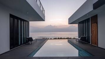 Three Bedroom Beachfront Pool Villa | Hypo-allergenic bedding, soundproofing, free WiFi, bed sheets