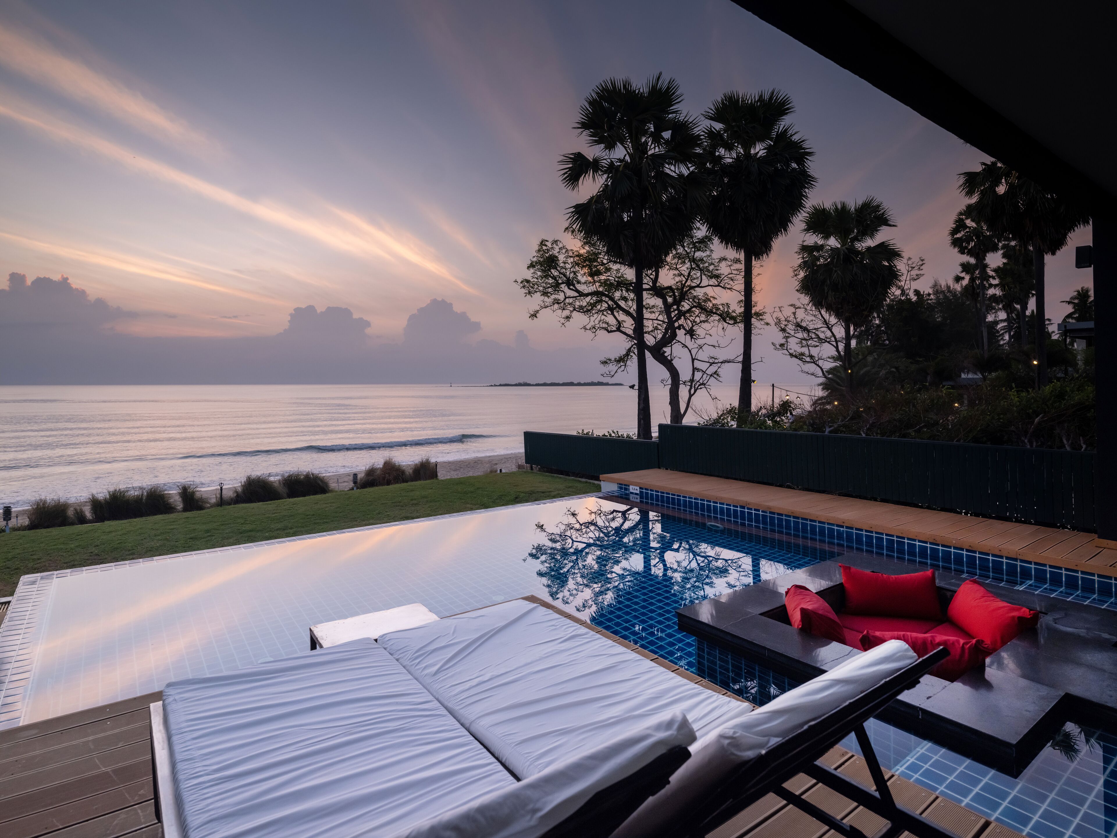 วิลล่า, 1 ห้องนอน (One Bedroom Villa with Private Pool) | เครื่องนอนป้องกันสารก่อภูมิแพ้, ห้องเก็บเสียง, Wi-Fi ฟรี, ผ้าปูที่นอน