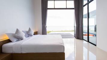 Two Bedroom Beachfront Pool Villa | Hypo-allergenic bedding, soundproofing, free WiFi, bed sheets