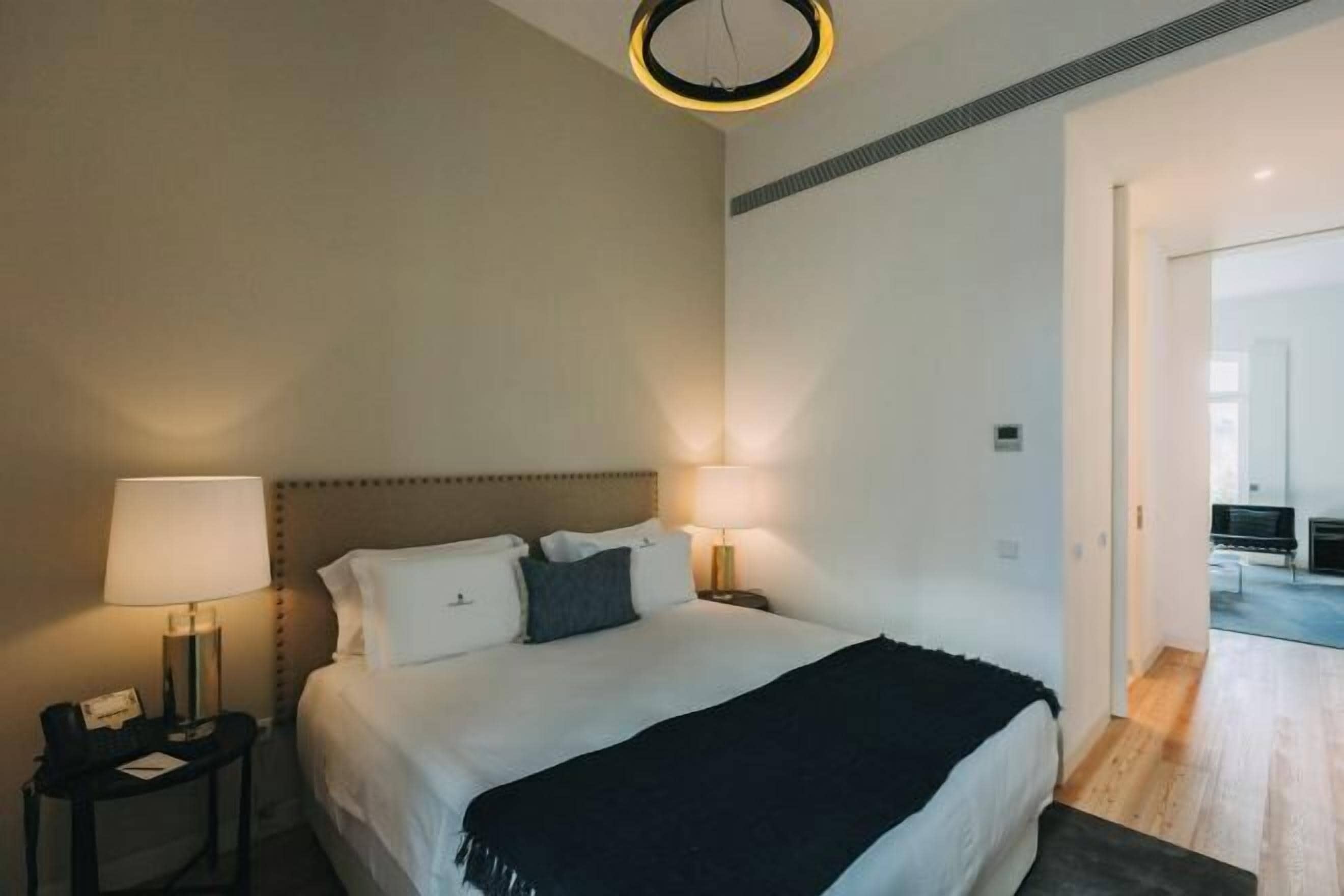 Egyptian cotton sheets, premium bedding, memory-foam beds, minibar