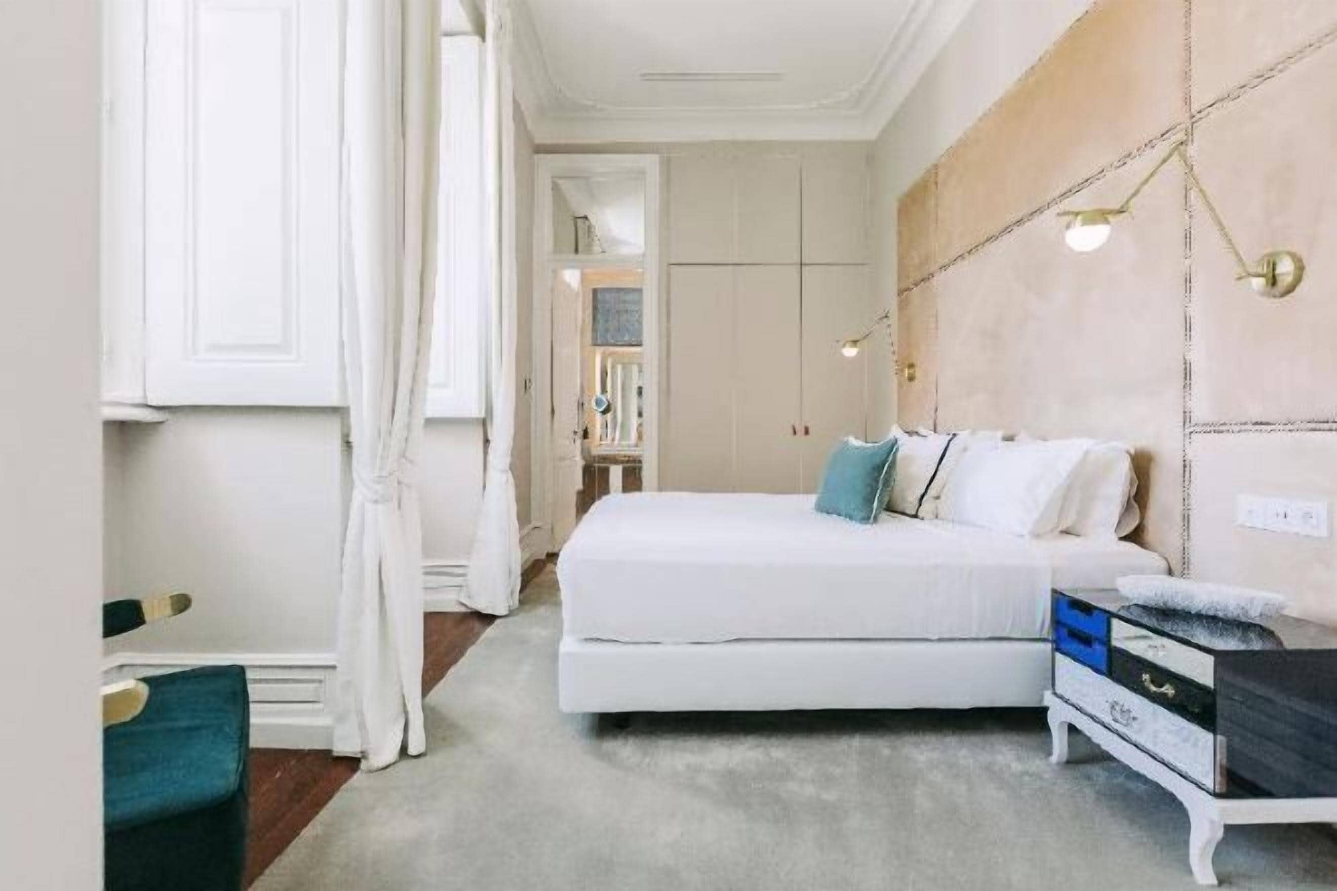 Egyptian cotton sheets, premium bedding, memory-foam beds, minibar