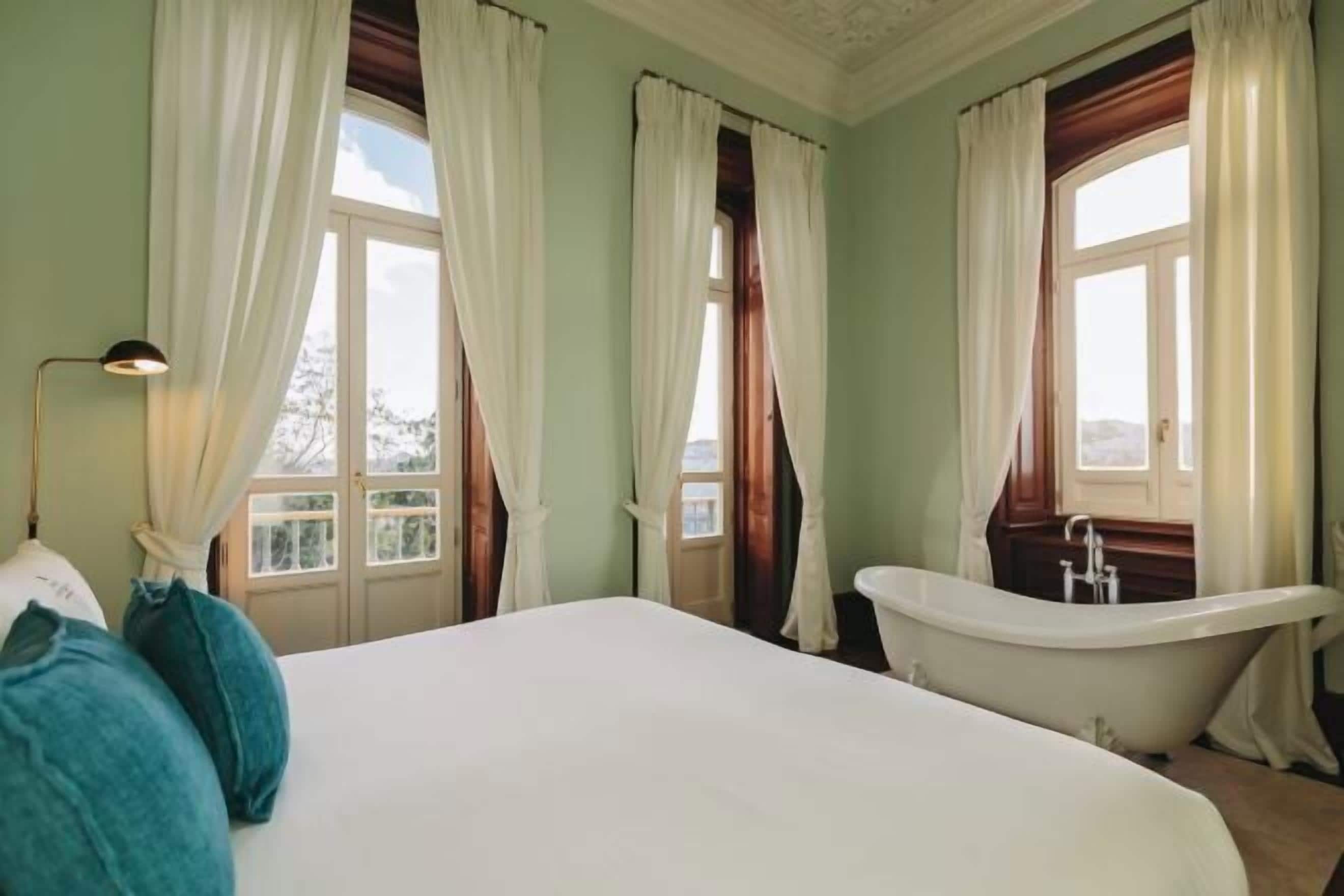 Egyptian cotton sheets, premium bedding, memory-foam beds, minibar