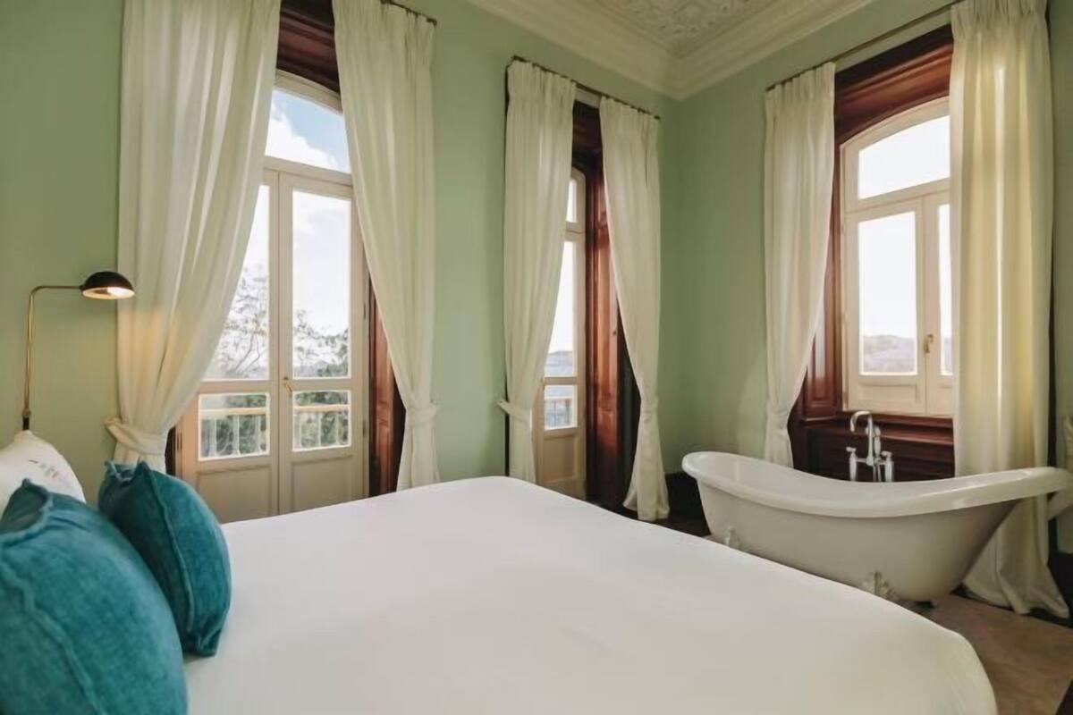 Egyptian cotton sheets, premium bedding, memory-foam beds, minibar