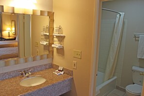 Free toiletries, hair dryer, towels