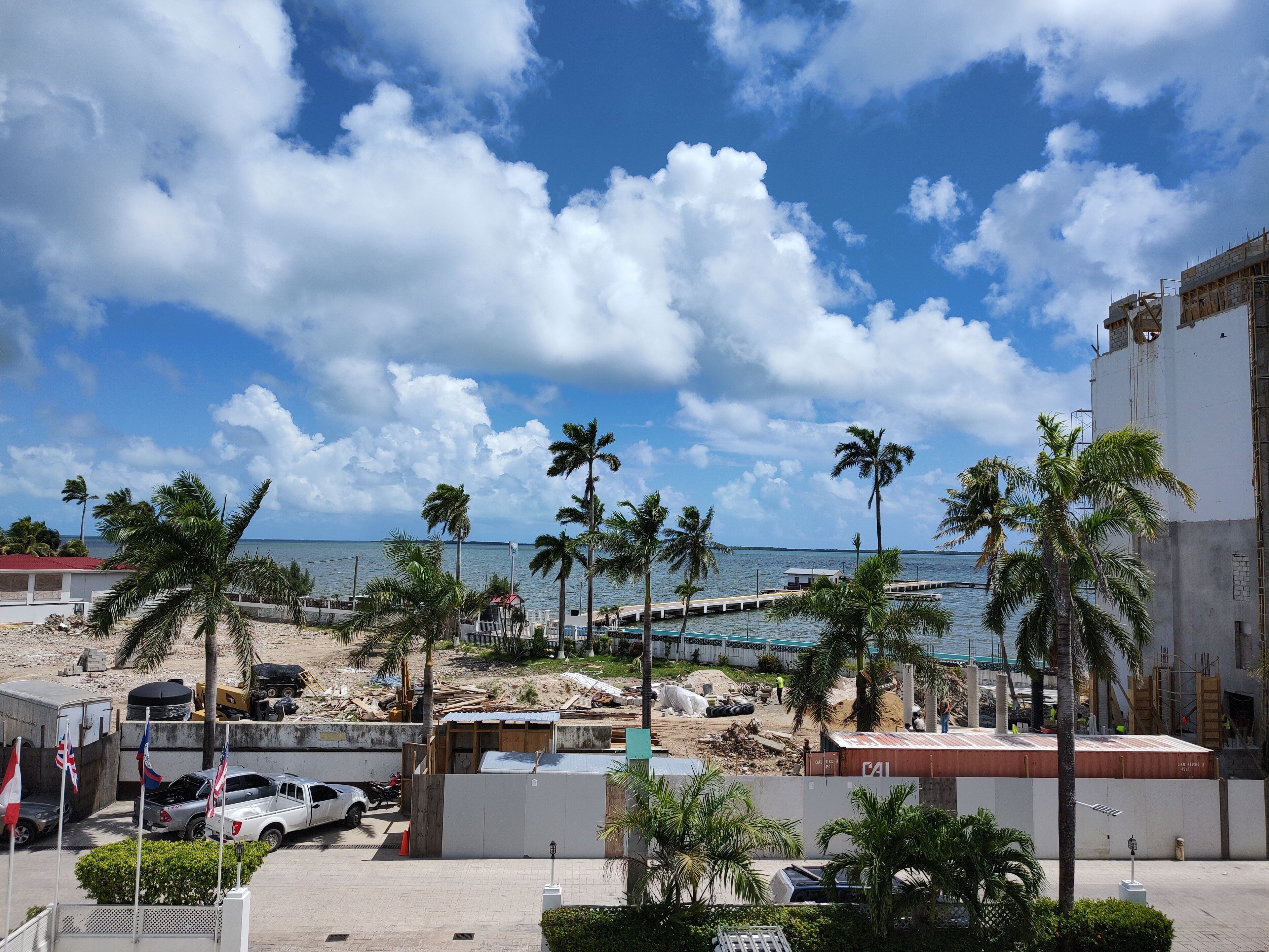 superior room, 1 queen bed, balcony, partial sea view | view from room