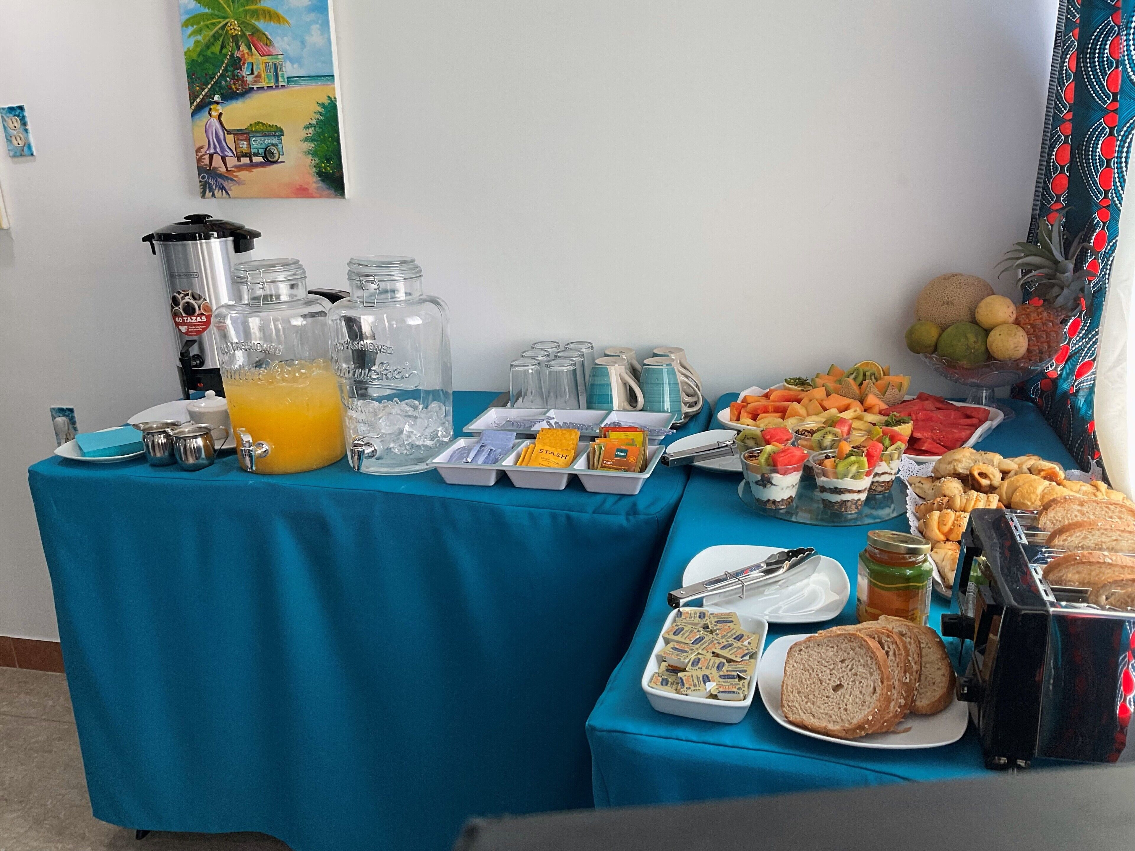 Daily full breakfast (USD 13.50 per person)