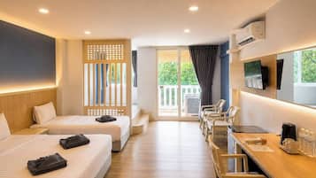 Family Room | Peti besi dalam bilik, meja, katil lipat simpan/tambahan, Wi-fi percuma
