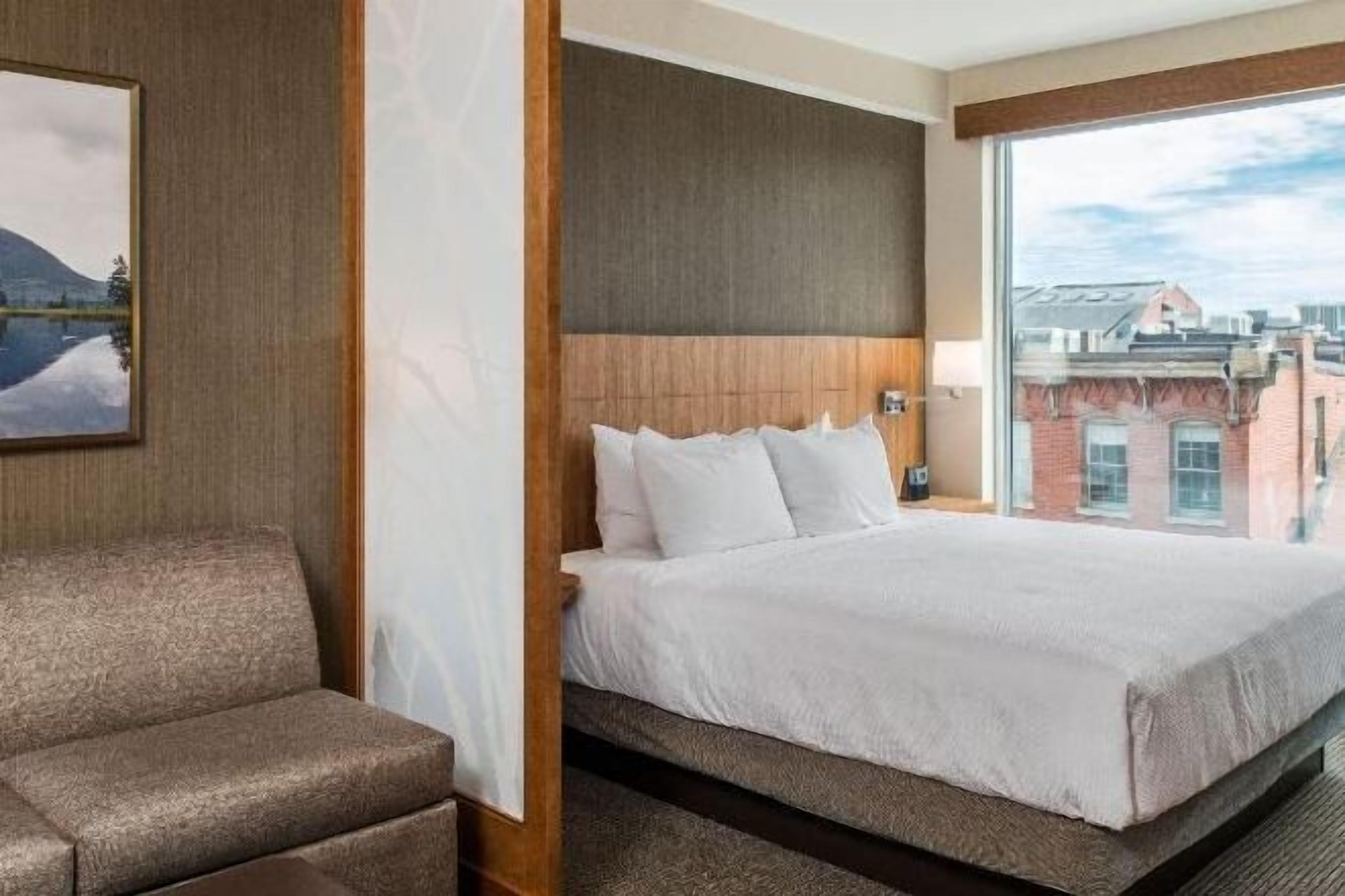 Premium bedding, individually furnished, desk, laptop workspace